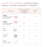 25 Pleated Mask Filters mask Caraa
