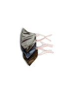 3 Tailored Velvet Masks mask Caraa Adult in Pearl Colors