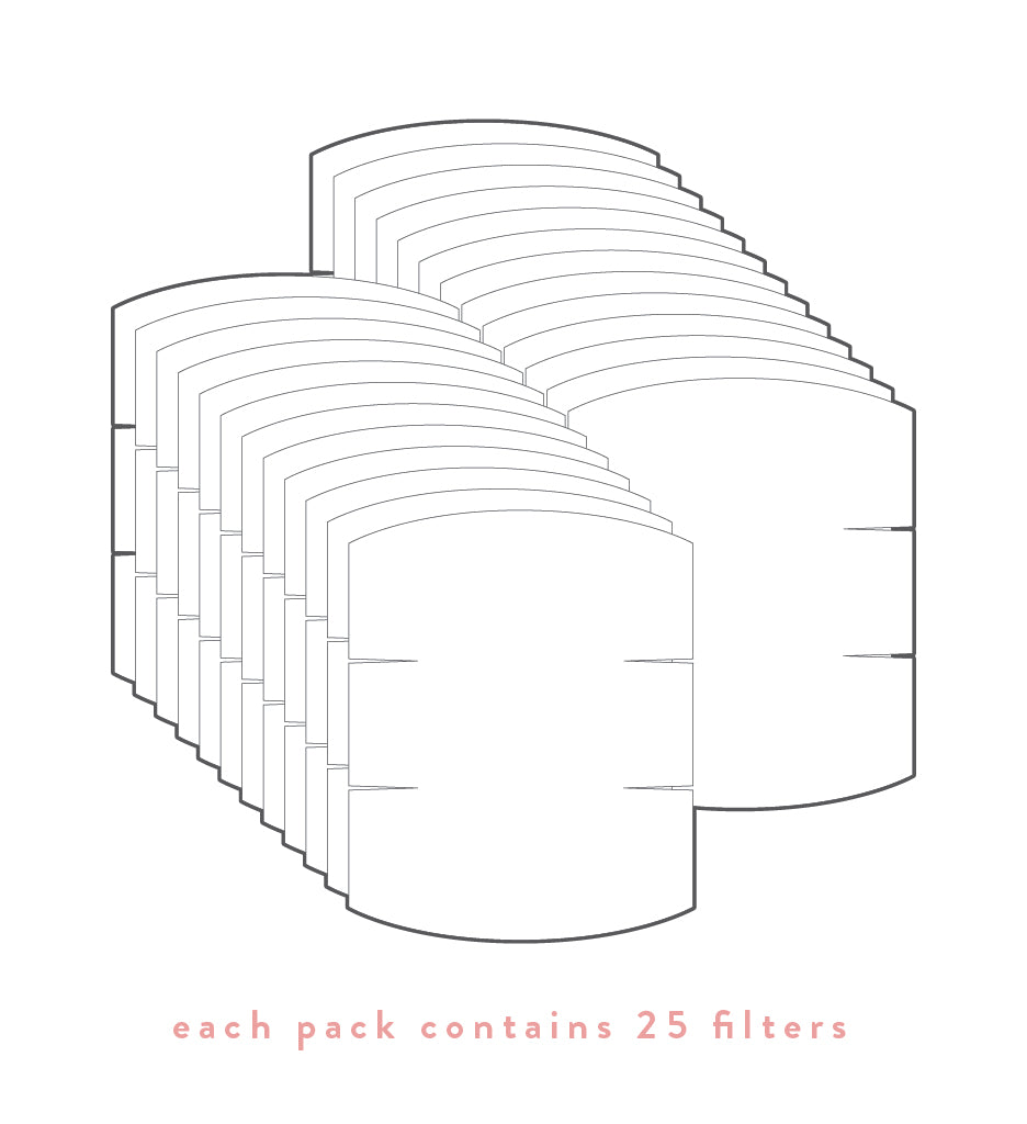 25 Pleated Mask Filters mask Caraa