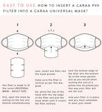 25 Pleated Mask Filters mask Caraa