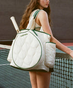 Tennis Quilted Backpack Tote