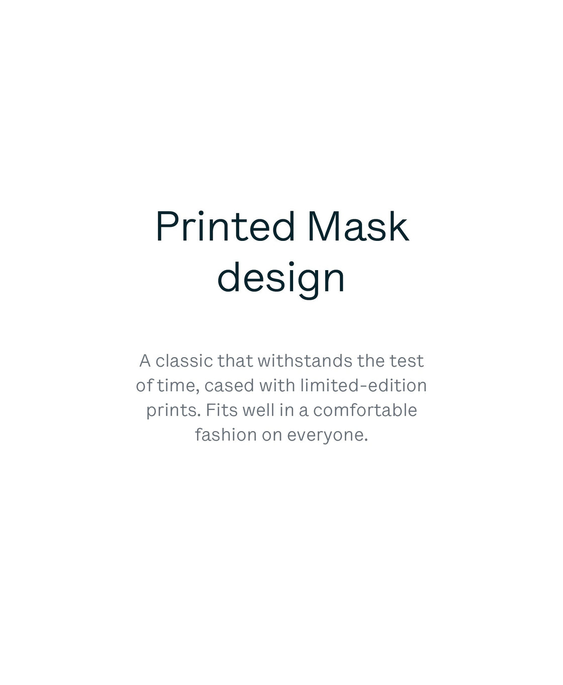 4 Universal Printed Masks