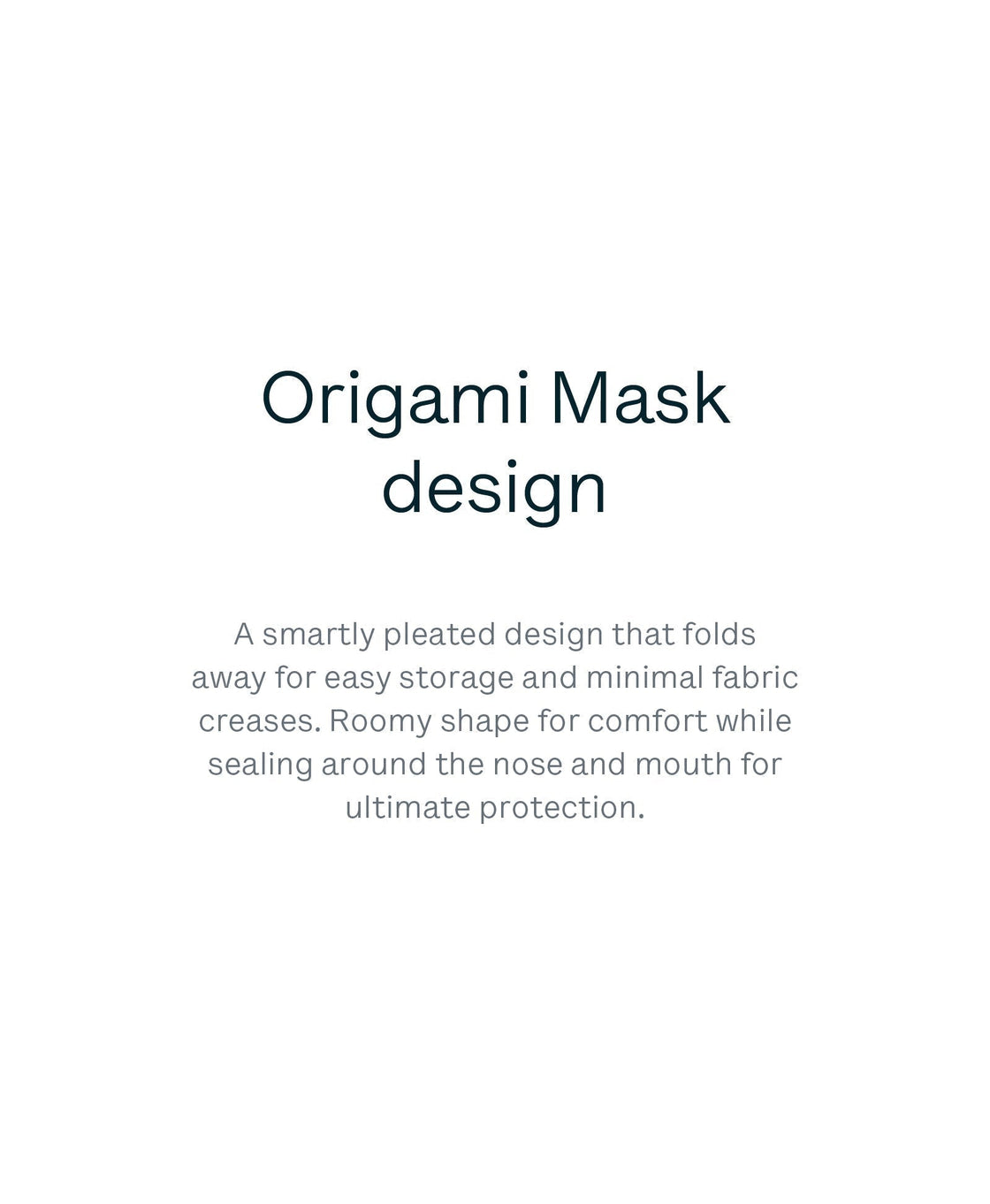 3 Printed Origami Masks