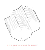 25 Fitted Mask Filters mask Caraa