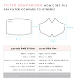 25 Fitted Mask Filters mask Caraa