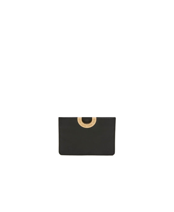 Leather Cardholder Bag Caraa in Black