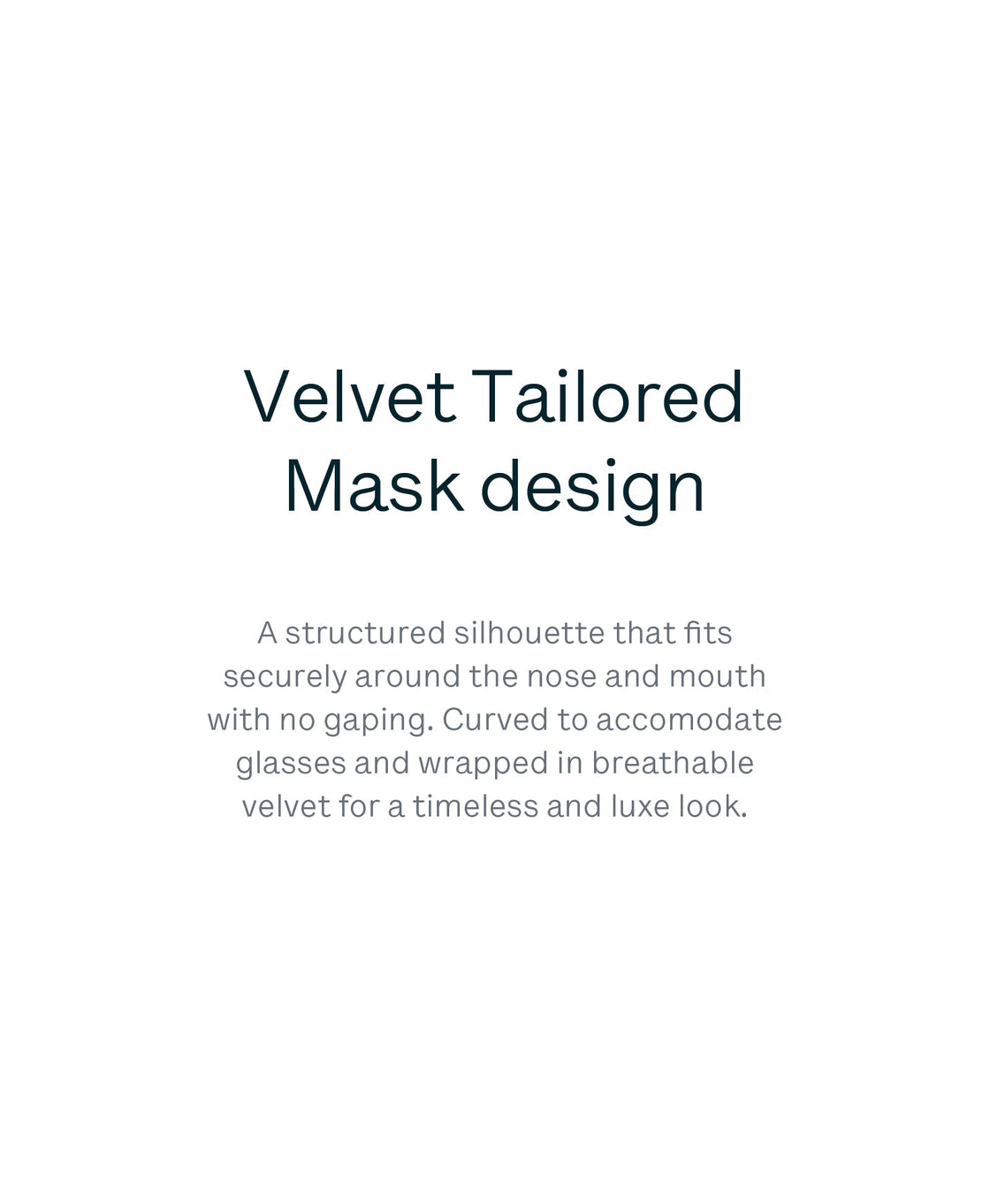 3 Tailored Velvet Masks mask Caraa